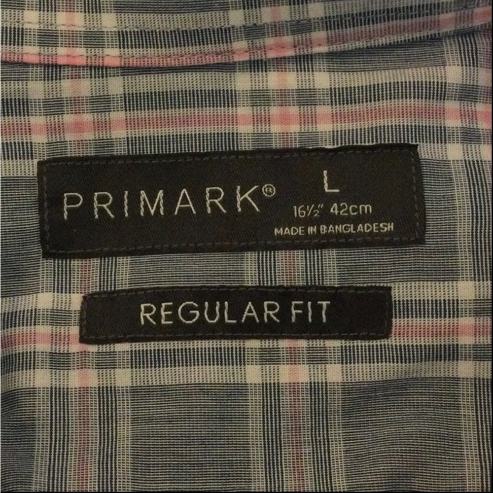 Primark Blue & Red Dress Shirt - Picture 8 of 9